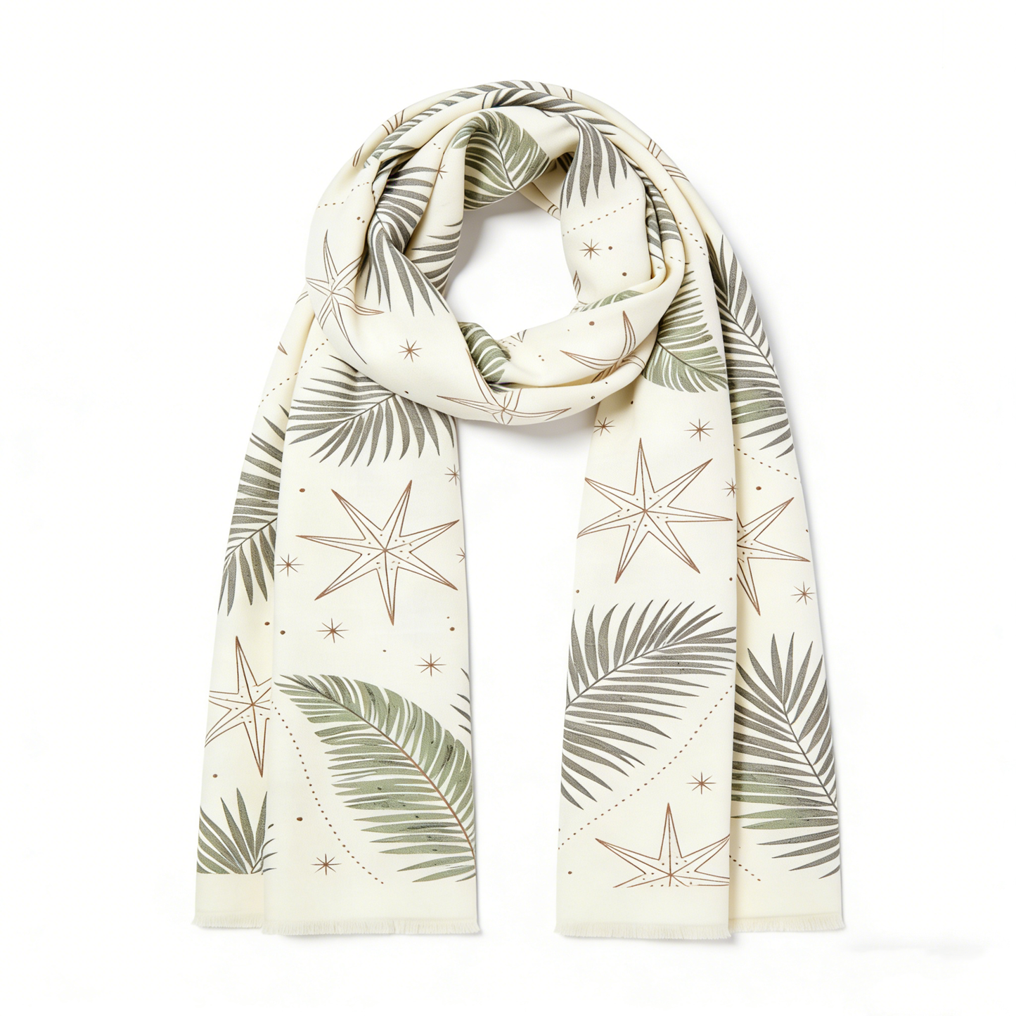 Coconut Grove and Star Print Scarf