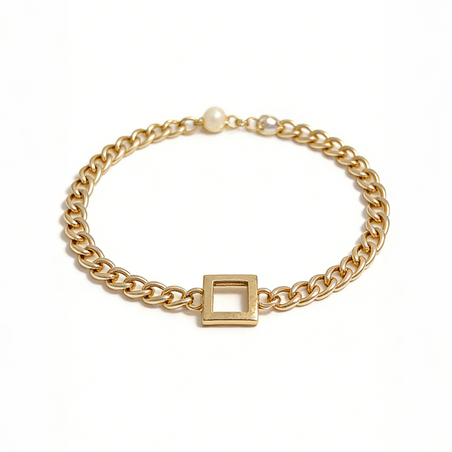 Chic Square Buckle Metal Waist Chain