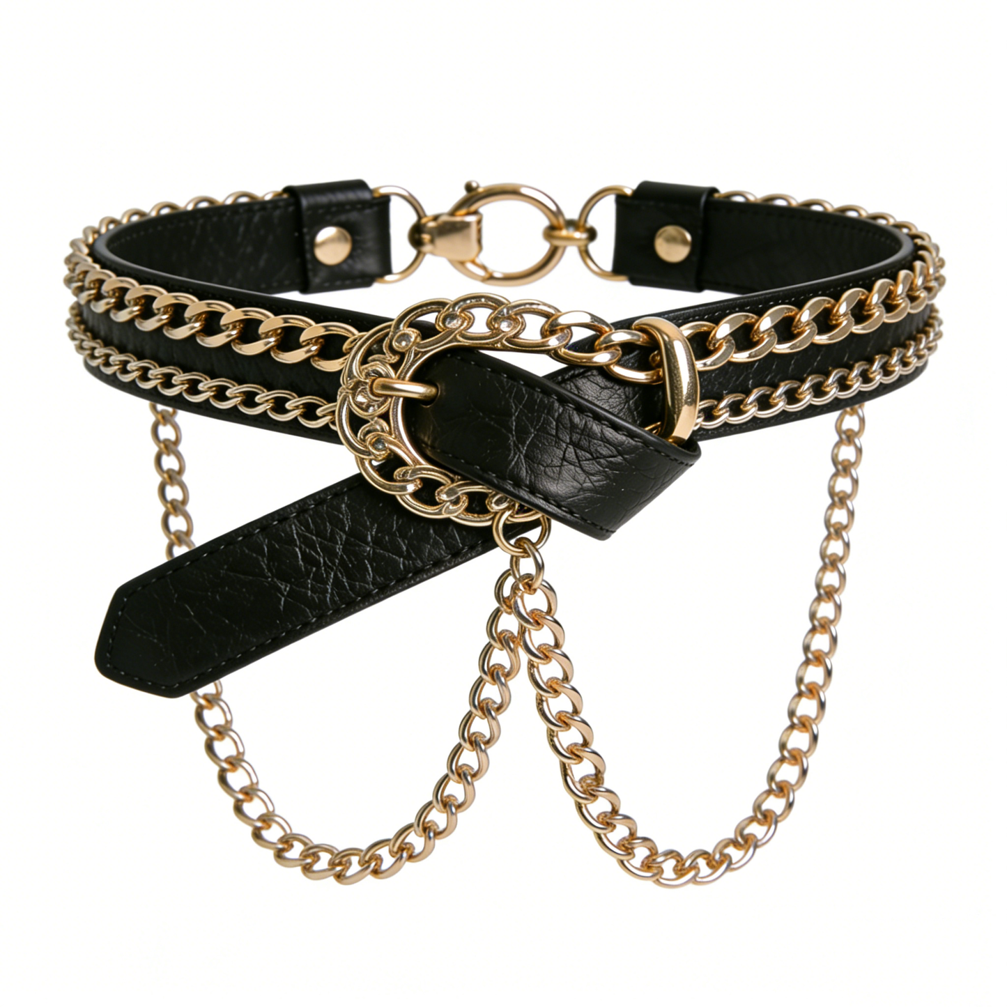 Punk Multi-Layer Chain Belt