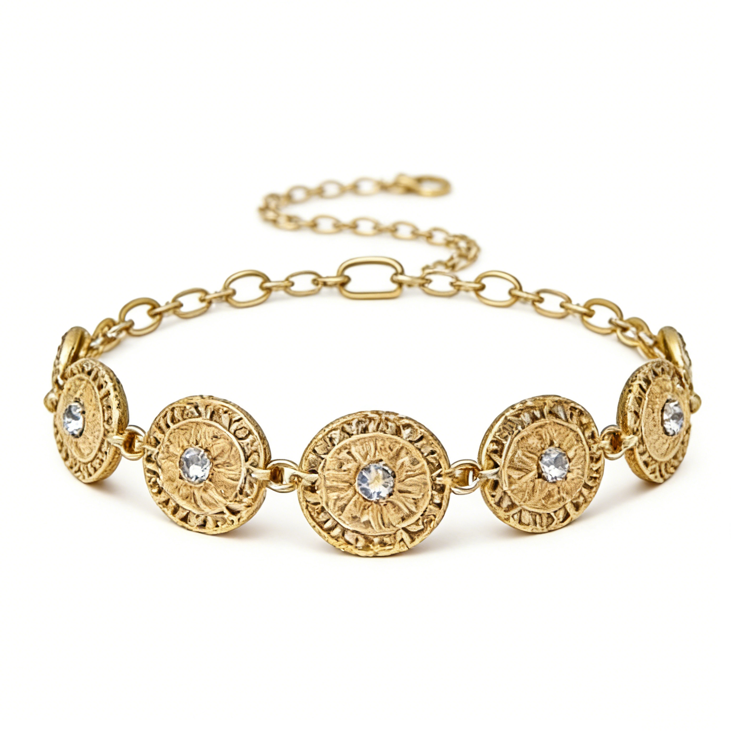 Gold Coin Medallion Waist Chain