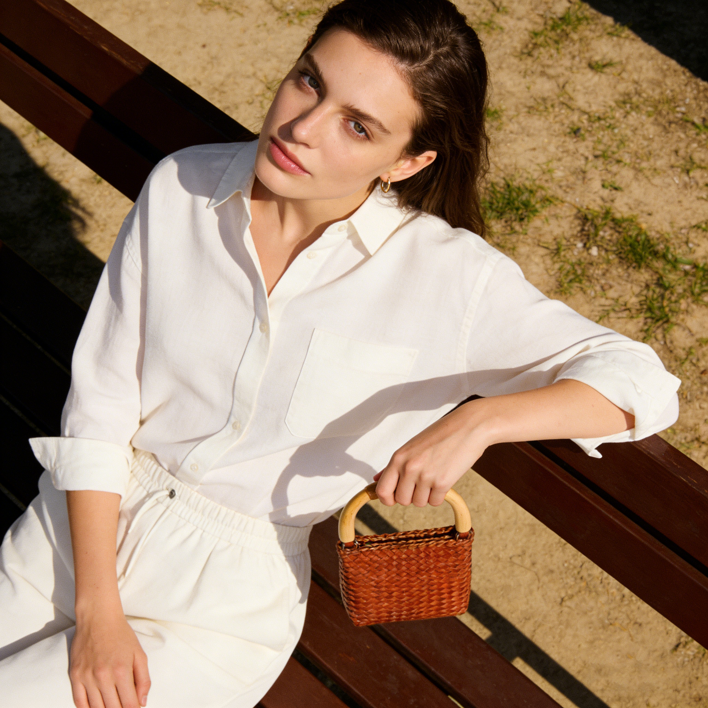 Caramel Vintage Woven Bag