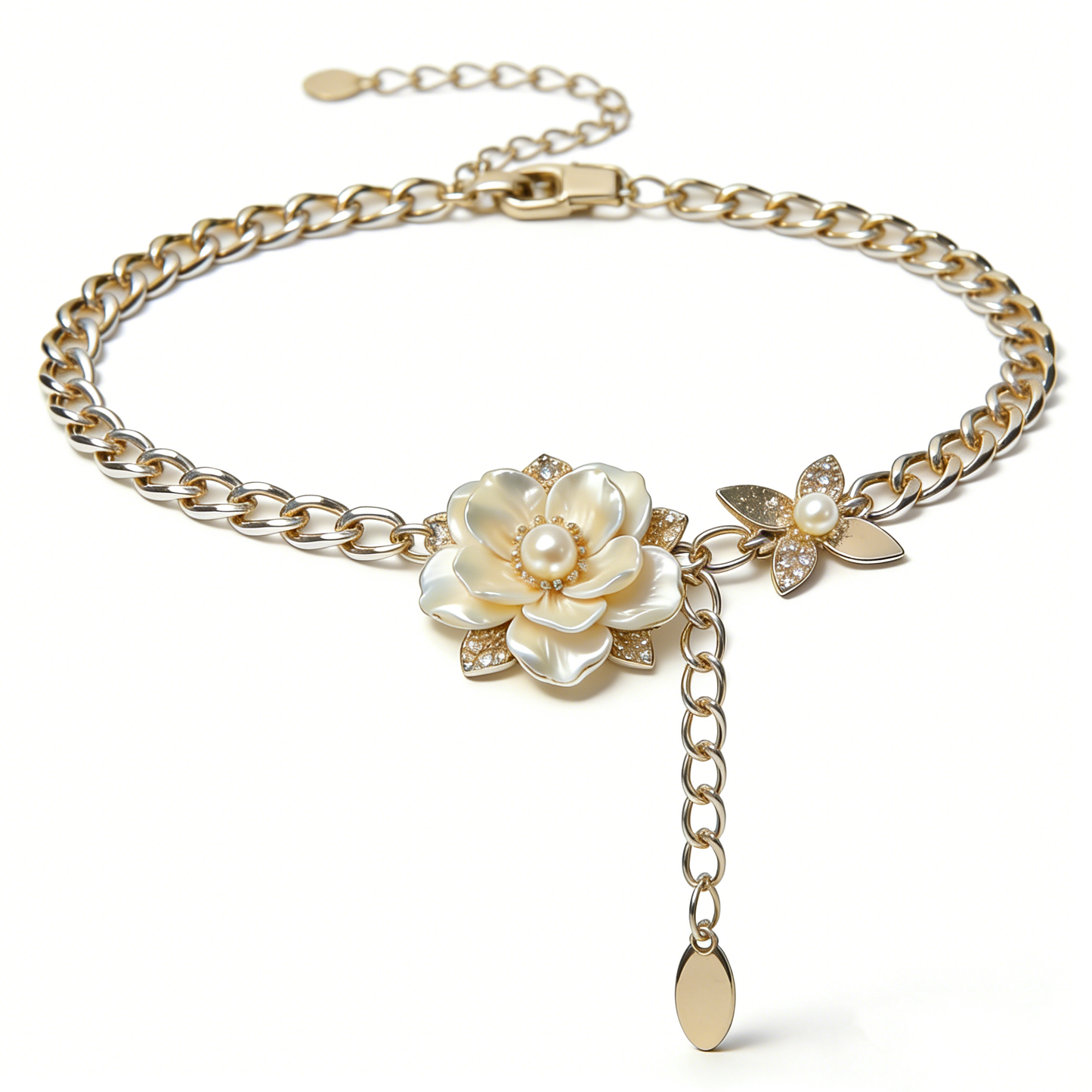 Camellia Flower Waist Chain